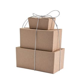 Ballotin kraft mini 7,6x3,6x3,4 - per 50 Ballotin kraft mini 7,6x3,6x3,4 - per 50