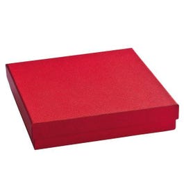 Geschenkdoos rood 15x15x4cm - per 12 Geschenkdoos rood 15x15x4cm - per 12