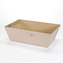 Mand hout naturel 29,5x19x9cm - per 10 Mand hout naturel 29,5x19x9cm - per 10