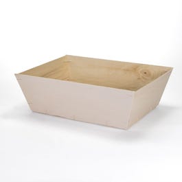 Mand hout naturel 35x26x11cm - per 10 Mand hout naturel 35x26x11cm - per 10