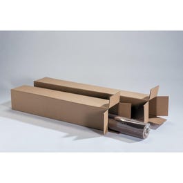 Verzenddoos lang bruin 11,2x11,2x61cm - per 20 Verzenddoos lang bruin 11,2x11,2x61cm - per 20