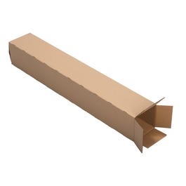 Verzenddoos lang bruin 11,2x11,2x70,5cm - per 20 Verzenddoos lang bruin 11,2x11,2x70,5cm - per 20
