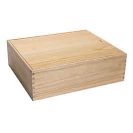 Wijnkist 3 flessen hout 29.5x10.5x34.2cm Wijnkist 3 flessen hout 29.5x10.5x34.2cm