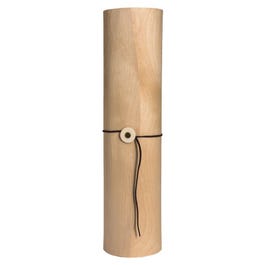 Flesdoos 1 fles hout rond met riemsluiting naturel 9x9x36cm Flesdoos 1 fles hout rond met riemsluiting naturel 9x9x36cm