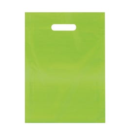 Plastic tas uitgesneden handvatten anijsgroen 35x4x45cm - per 100 Plastic tas uitgesneden handvatten anijsgroen 35x4x45cm - per 100