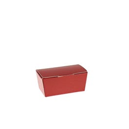 Ballotin mini rode binnenkant goud 125g - per 50 Ballotin mini rode binnenkant goud 125g - per 50