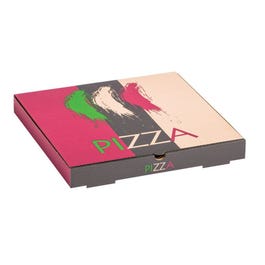 Pizzadoos bruin kraft 31x31x3,5cm kraft - per 100 Pizzadoos bruin kraft 31x31x3,5cm kraft - per 100