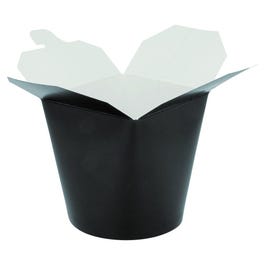 Pastabeker karton Black Edition zwart kruissluiting 780ml - per 50 Pastabeker karton Black Edition zwart kruissluiting 780ml - per 50