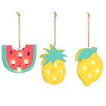 Fruit watermeloen/citroen/ananas L12cm - 3 mogelijke modellen