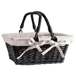 Geschenkmand rechthoekig zwart 34x26x28cm Geschenkmand rechthoekig zwart 34x26x28cm