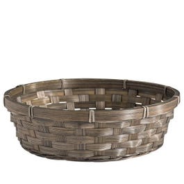 Mand rond bamboe grijs Ø25x7cm Mand rond bamboe grijs Ø25x7cm
