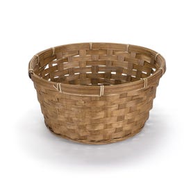 Mand rond natureel chocolade Ø25x12cm Mand rond natureel chocolade Ø25x12cm