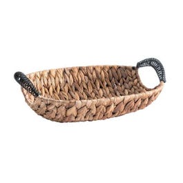 Mand ovaal hout naturel 27x21x11cm Mand ovaal hout naturel 27x21x11cm