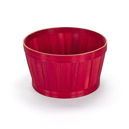 Mand rond bamboe natureel rood D22xH12,5cm Mand rond bamboe natureel rood D22xH12,5cm