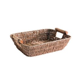 Mand papier rechthoekig naturel 33x26x9cm Mand papier rechthoekig naturel 33x26x9cm