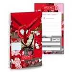 Giftcards Trendy Hearts & Roses–105x180x30mm - per 6